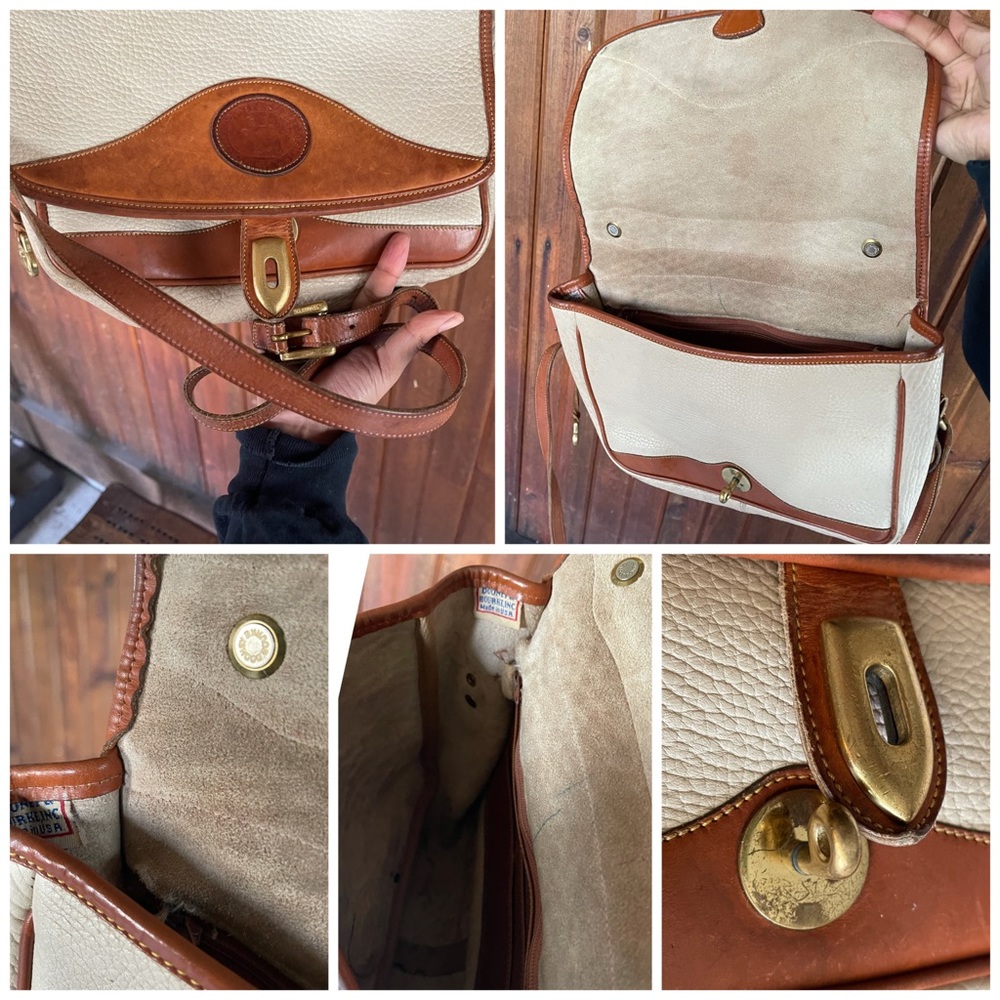 ❌SOLD❌Vintage White Leather Dooney & Bourke Purse - Picture 14 of 15